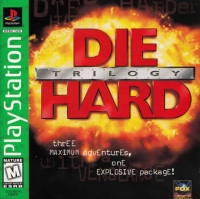 Die Hard Trilogy - Greatest Hits (Fox Interactive / black cover text) Box Art