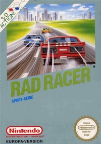 Rad Racer (Europa-Version) Box Art