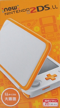 Nintendo 2DS LL (White x Orange) Box Art