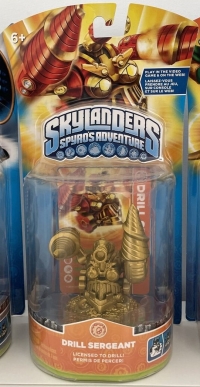 Skylanders: Spyro's Adventure - Drill Sergeant (gold) Box Art