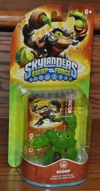 Skylanders Swap Force - Scorp (clear green) Box Art
