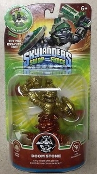 Skylanders Swap Force - Doom Stone (gold / bronze) Box Art