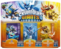 Skylanders Giants - Pop Fizz / Whirlwind / Trigger Happy [NA] Box Art