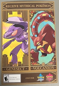 Pokémon Sword & Pokémon Shield - Genesect and Volcanion Box Art