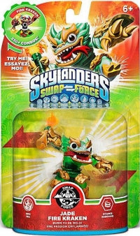 Skylanders Swap Force - Jade Fire Kraken [NA] Box Art