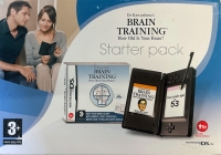 Nintendo DS Lite - Dr Kawashima's Brain Training: How Old Is Your Brain? (Black) Box Art