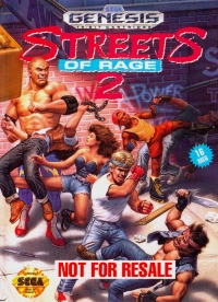 Streets of Rage 2 (Not for Resale) Box Art