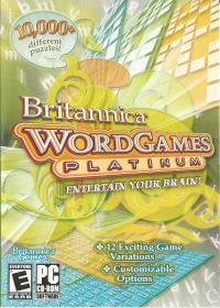 Britannica Word Games Platinum Box Art