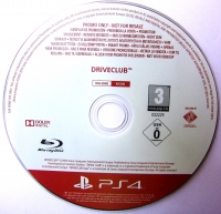 Driveclub  (Not for Resale) Box Art