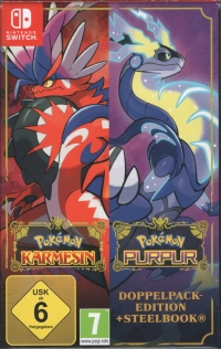 Pokémon Karmesin und Pokémon Purpur - Doppelpack-Edition + Steelbook Box Art