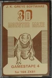Gamestape 4: 3D Monster Maze Box Art