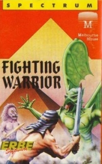 Fighting Warrior (Melbourne House / red) Box Art