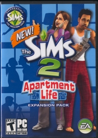 Sims 2, The: Apartment Life Box Art