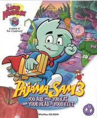 Pajama Sam 3: You Are What You Eat from Your Head to Your Feet Box Art