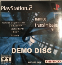Namco Transmission V1.03 Demo Disc Box Art