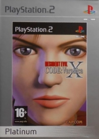 Resident Evil Code: Veronica X - Platinum (PEGI rating) Box Art