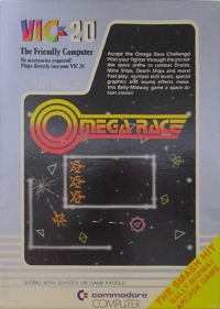 Omega Race (silver label / yellow triangle) Box Art
