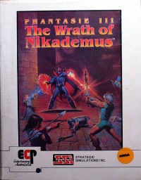 Phantasie III: The Wrath of Nikademus Box Art