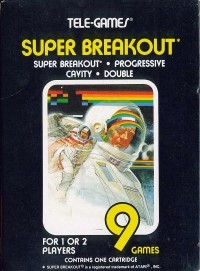 Super Breakout (Sears text label) Box Art