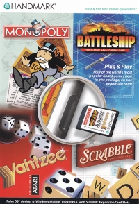 Monopoly / Battleship / Yahtzee / Scrabble Box Art