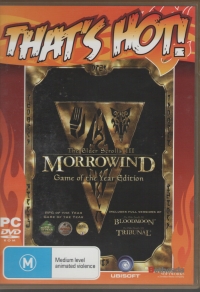 Elder Scrolls III, The: Morrowind - Game of the Year Edition, The (That's Hot!) Box Art