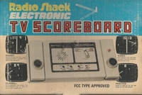 Radio Shack Electronic TV Scoreboard (teal box) Box Art