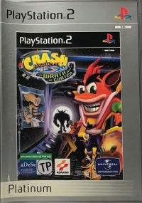 Crash Bandicoot: La Venganza de Cortex - Platinum (aDeSe) Box Art