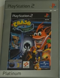 Crash Bandicoot: De Wraak van Cortex - Platinum (ELSPA) Box Art