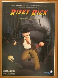 Risky Rick in Dangerous Traps (brown border) Box Art