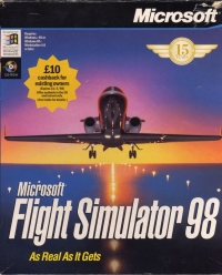 Microsoft Flight Simulator 98 (15 Years) Box Art