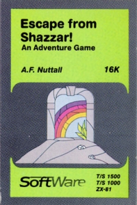 Escape from Shazzar! Box Art