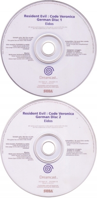 Resident Evil Code: Veronica (German) Box Art