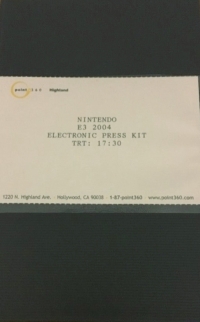 Nintendo E3 2004 Electronic Press Kit (Betacam) Box Art