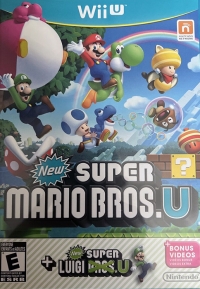 New Super Mario Bros. U + New Super Luigi U (Not for Resale / Enfants / TBA-WUP-ATWE-USZ-C0) Box Art