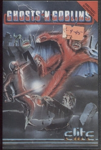 Ghosts 'n Goblins (cassette) Box Art