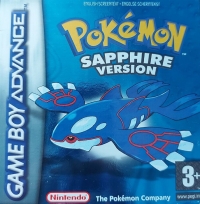 Pokémon Sapphire Version (one PEGI rating) Box Art