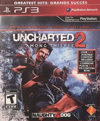 Uncharted 2: Among Thieves: Game of the Year Edition - Greatest Hits (Greatest Hits label) Box Art