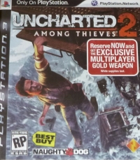 Uncharted 2: Among Thieves display case Box Art
