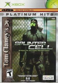 Tom Clancy's Splinter Cell - Platinum Hits Box Art