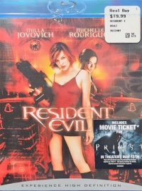 Resident Evil (BD / Movie Ticket) Box Art
