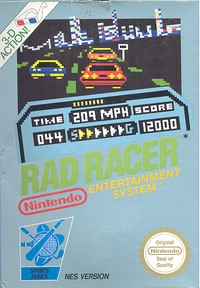 Rad Racer (NES Version) Box Art