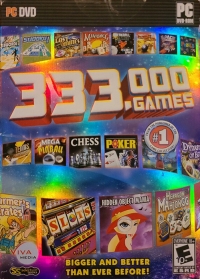 333,000 Games (PC DVD / foil cover) Box Art