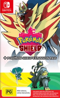 Pokémon Shield + Pokémon Shield Expansion Pass Box Art