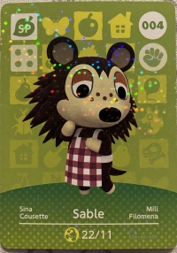 Animal Crossing #004 Sable Box Art