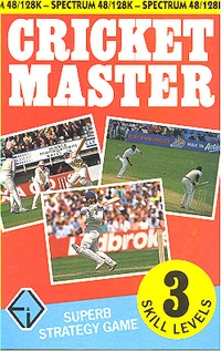 Cricket Master (3 Skill Levels) Box Art