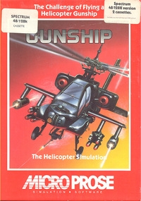 Gunship (cassette / red box) Box Art