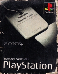 Sony Memory Card SCPH-1020 G (red box) Box Art