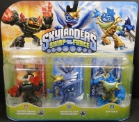 Skylanders Swap Force - Hyper Beam Prism Break / Horn Blast Whirlwind / Rip Tide Box Art