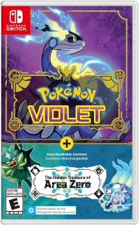 Pokémon Violet + The Hidden Treasure of Area Zero Box Art