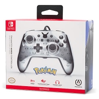 PowerA Enhanced Wired Controller - Pokémon (Pikachu Black & Silver) Box Art